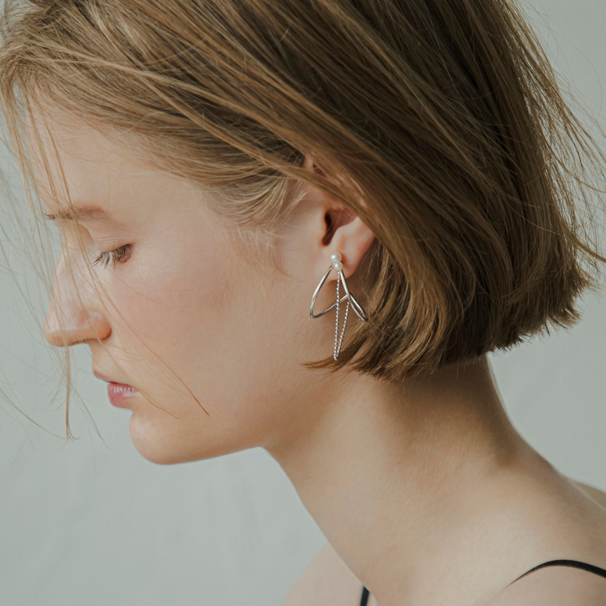 link】クレセントチェーンピアス silver – h..Online Store link】クレセントチェーンピアス silver – h..Online Store