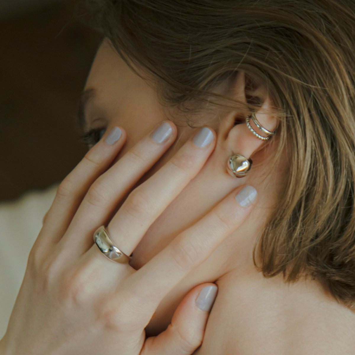 hawfinch】クチバシボールピアス silver – h..Online Store