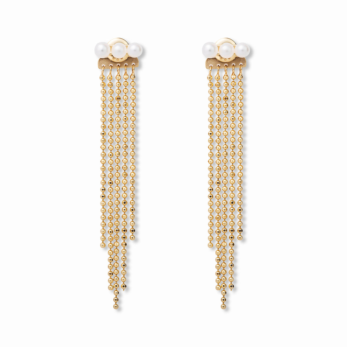 link】シャンデリアチェーンピアス gold – h..Online Store