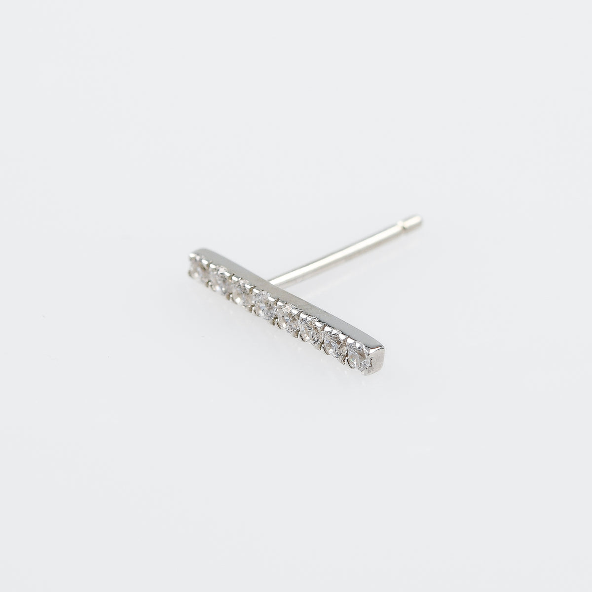 honey】ジルコニアバーピアス silver – h..Online Store