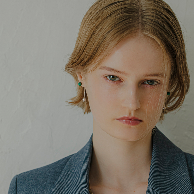 【dot】アメリカンピアス＆ボールキャッチ silver