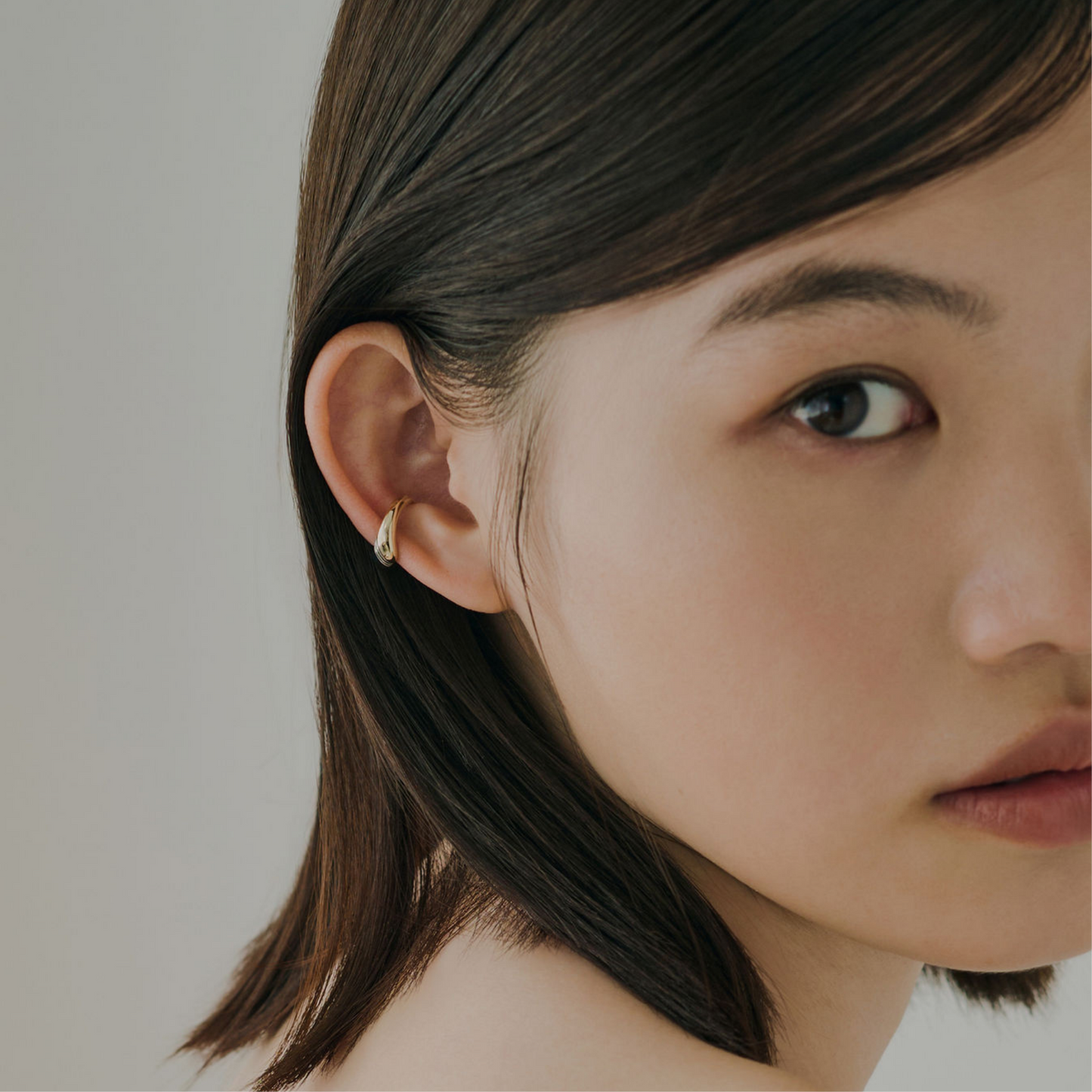 [breeze] Bicolor ear cuff - L gold &amp; silver