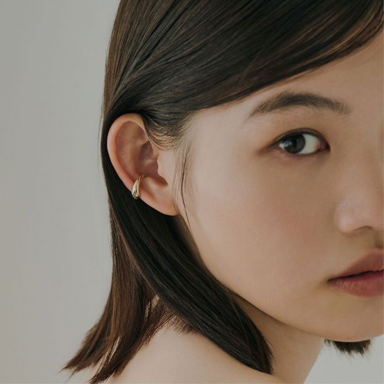 [breeze] Bicolor ear cuff - L gold &amp; silver