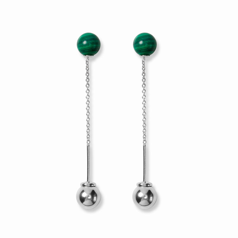[dot] American earrings and ball catches silver