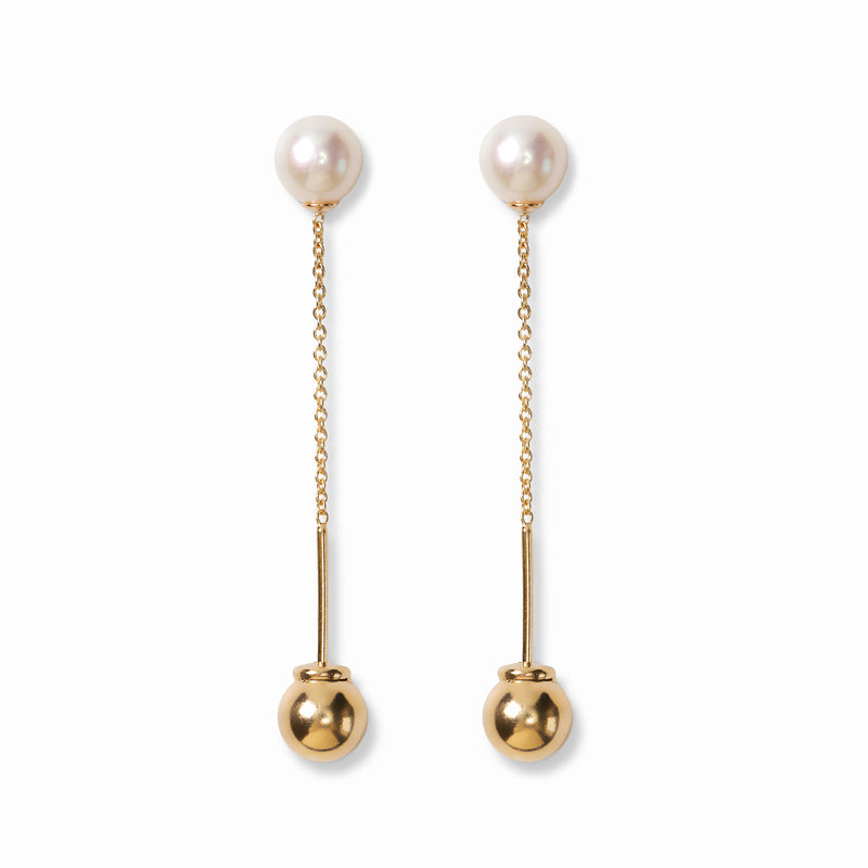 [dot] American earrings and ball catches gold