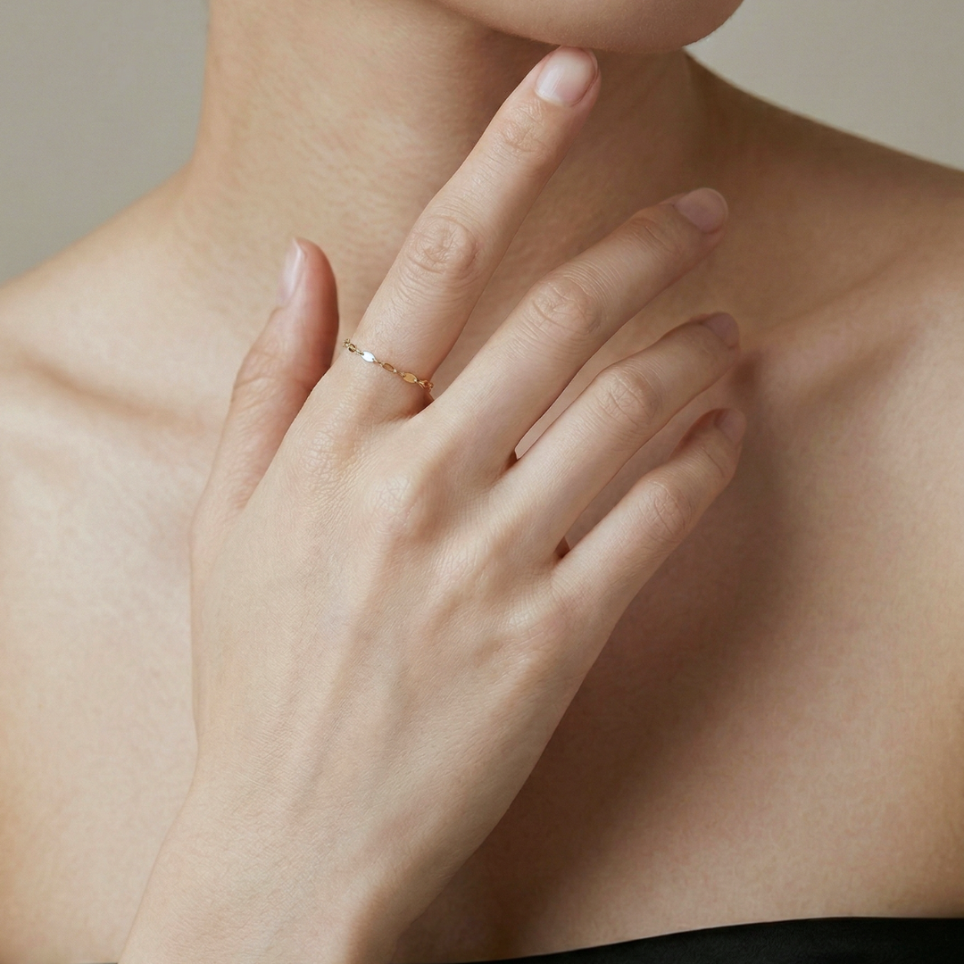 [K10]【true】ラフィネチェーンリング・ペタル