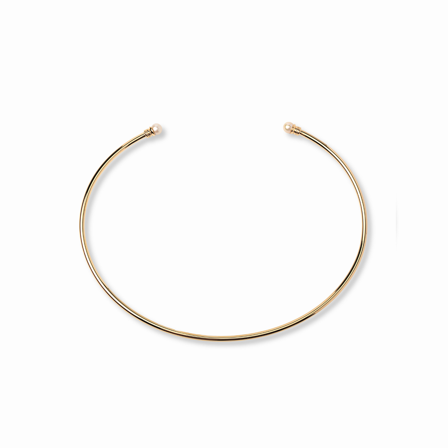 【anchor】パールネックカフ2.5mmリバーシブル gold