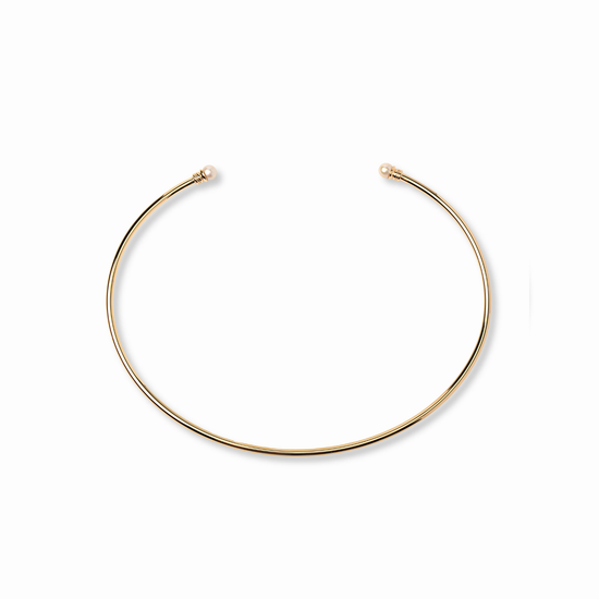 【anchor】パールネックカフ2.5mmリバーシブル gold