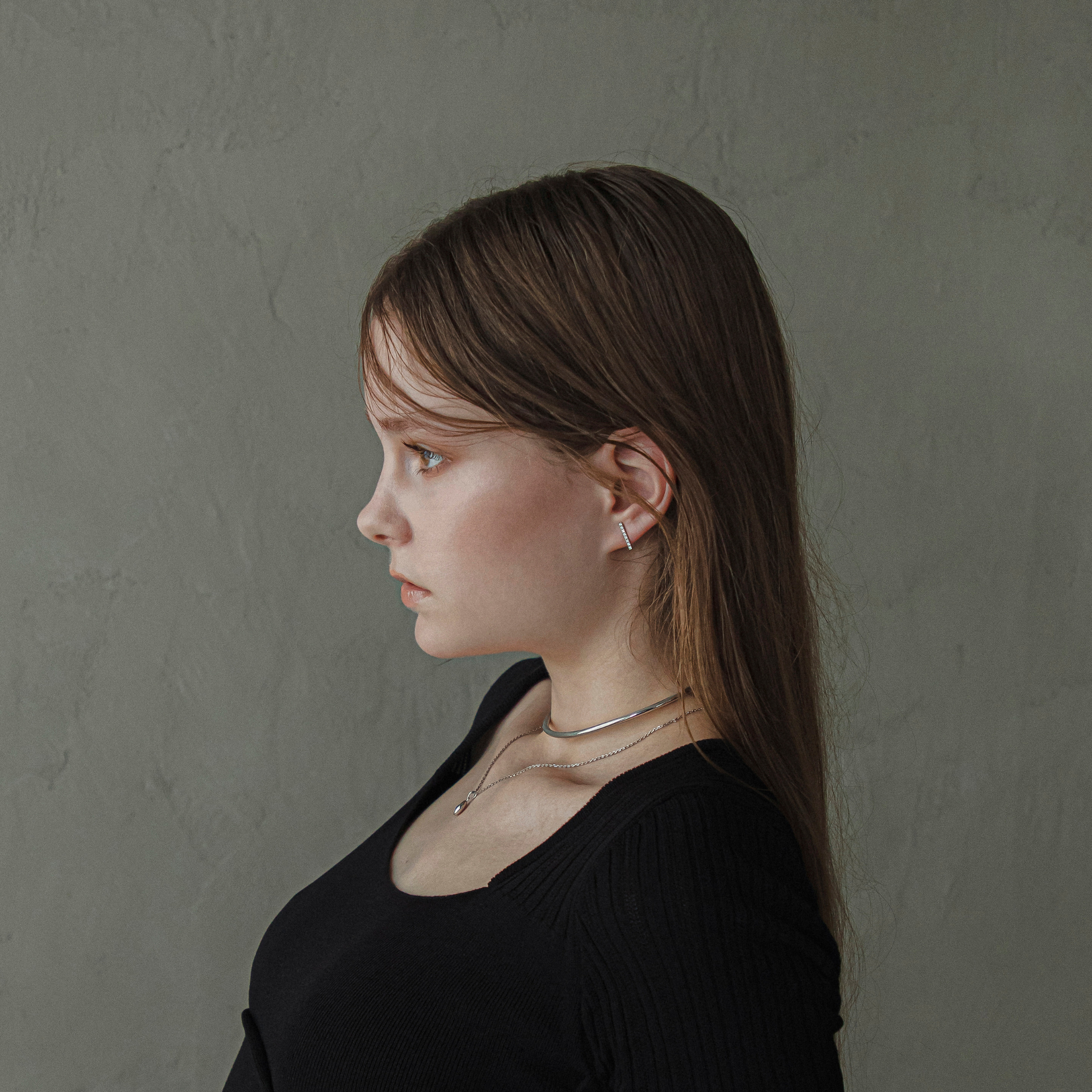 【anchor】スムースネックカフ3.0mm silver