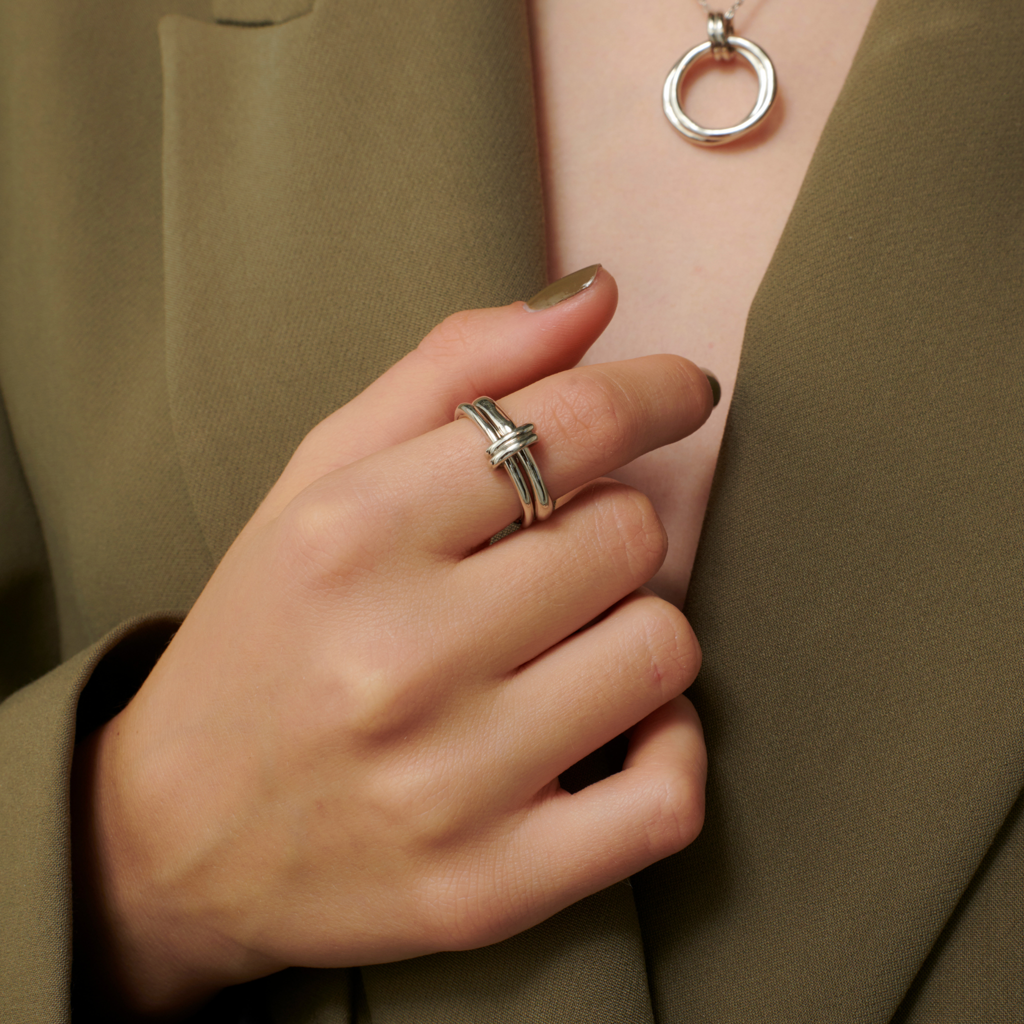 【hang】コネクションリング silver