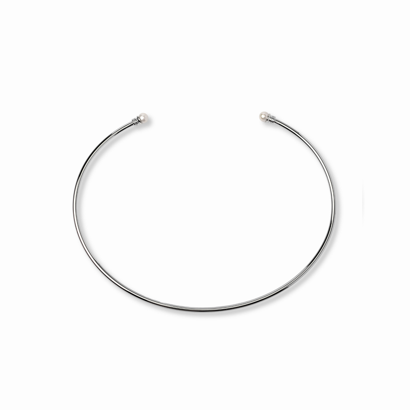 【anchor】パールネックカフ2.5mmリバーシブル silver