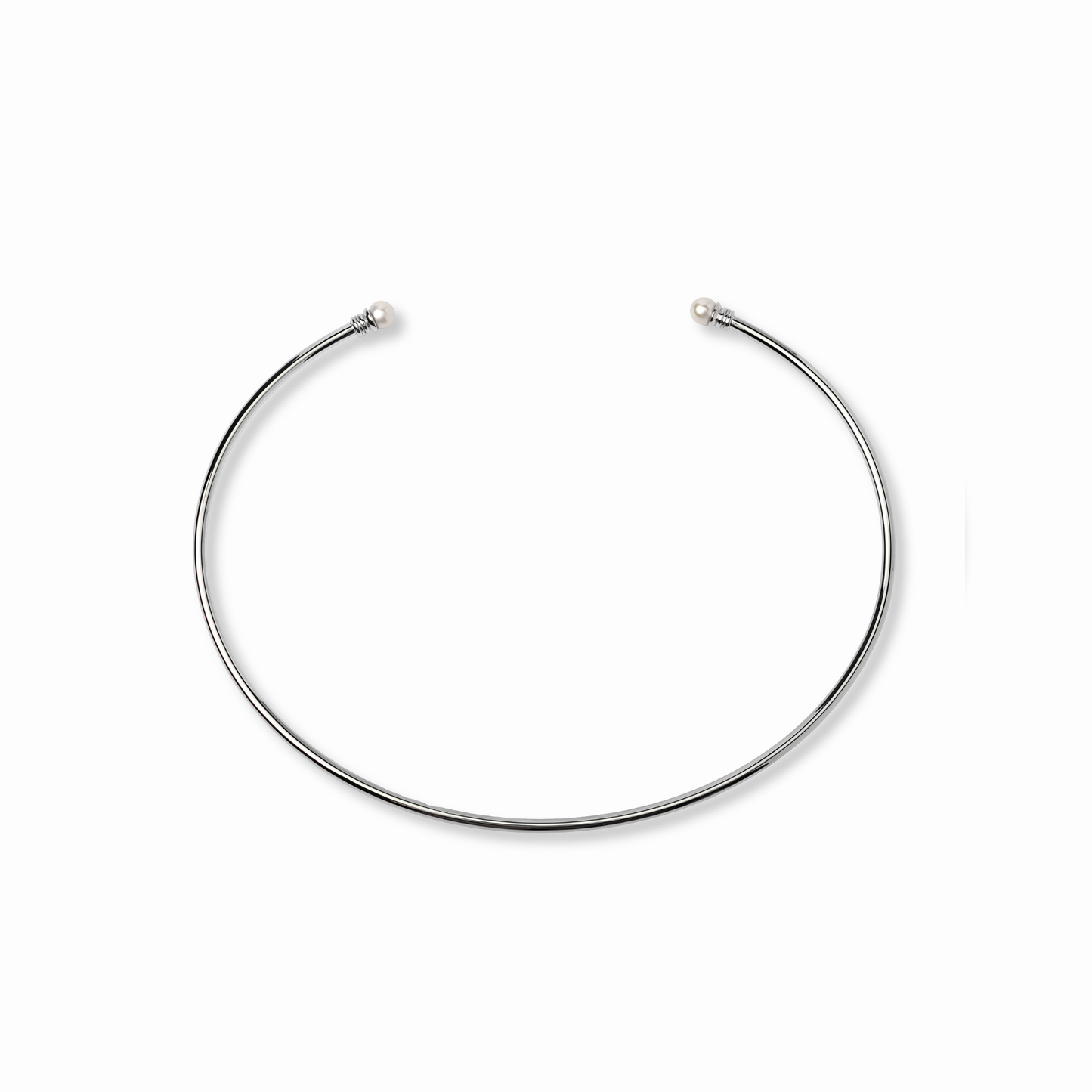 【anchor】パールネックカフ2.5mmリバーシブル silver