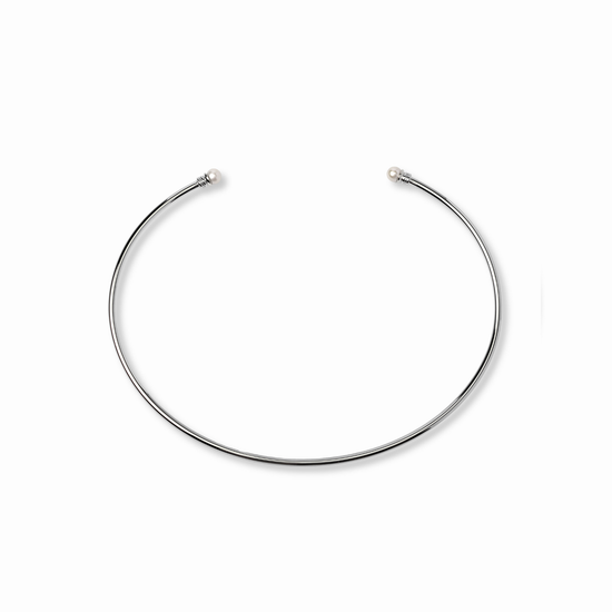 【anchor】パールネックカフ2.5mmリバーシブル silver