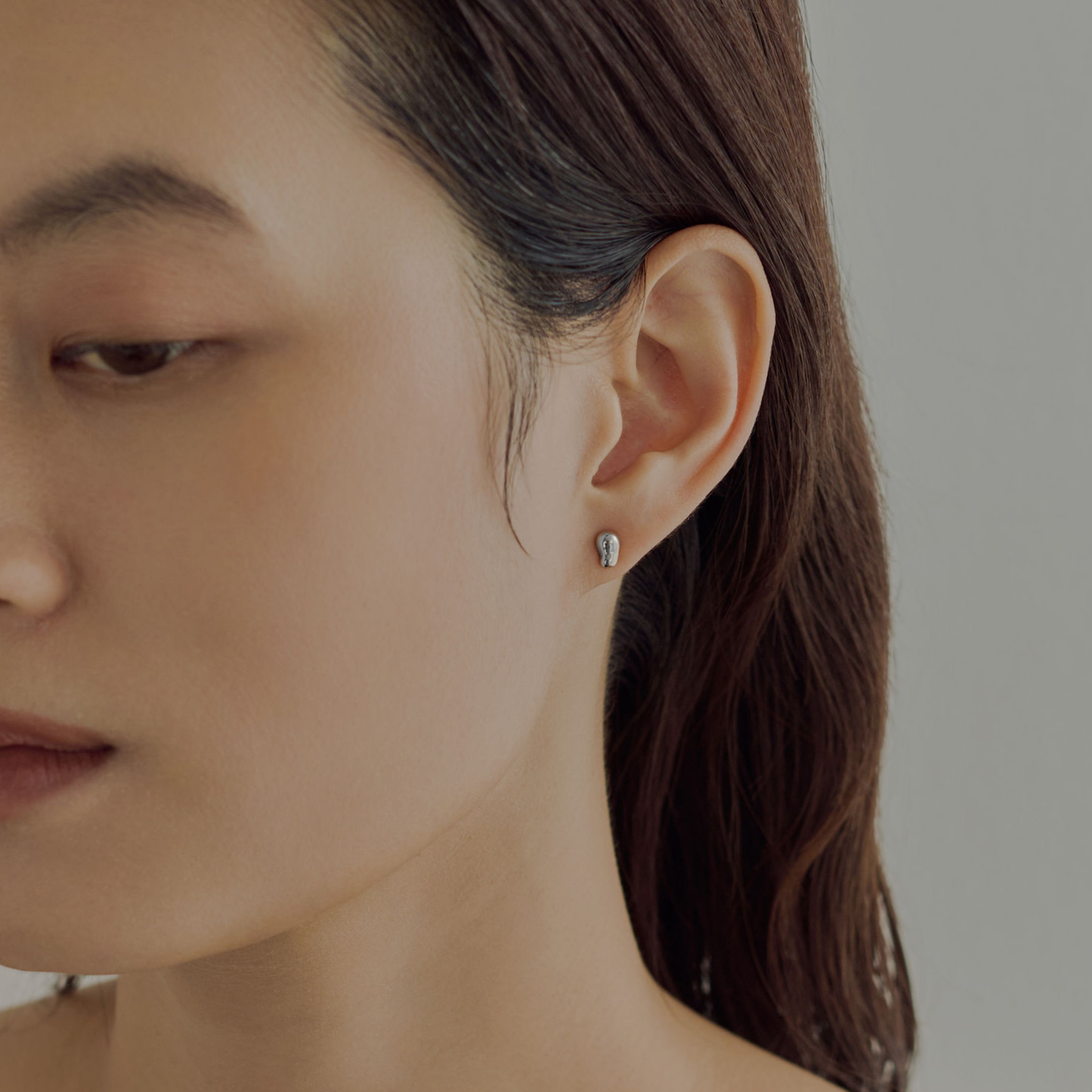 【hello】ドロップピアス silver