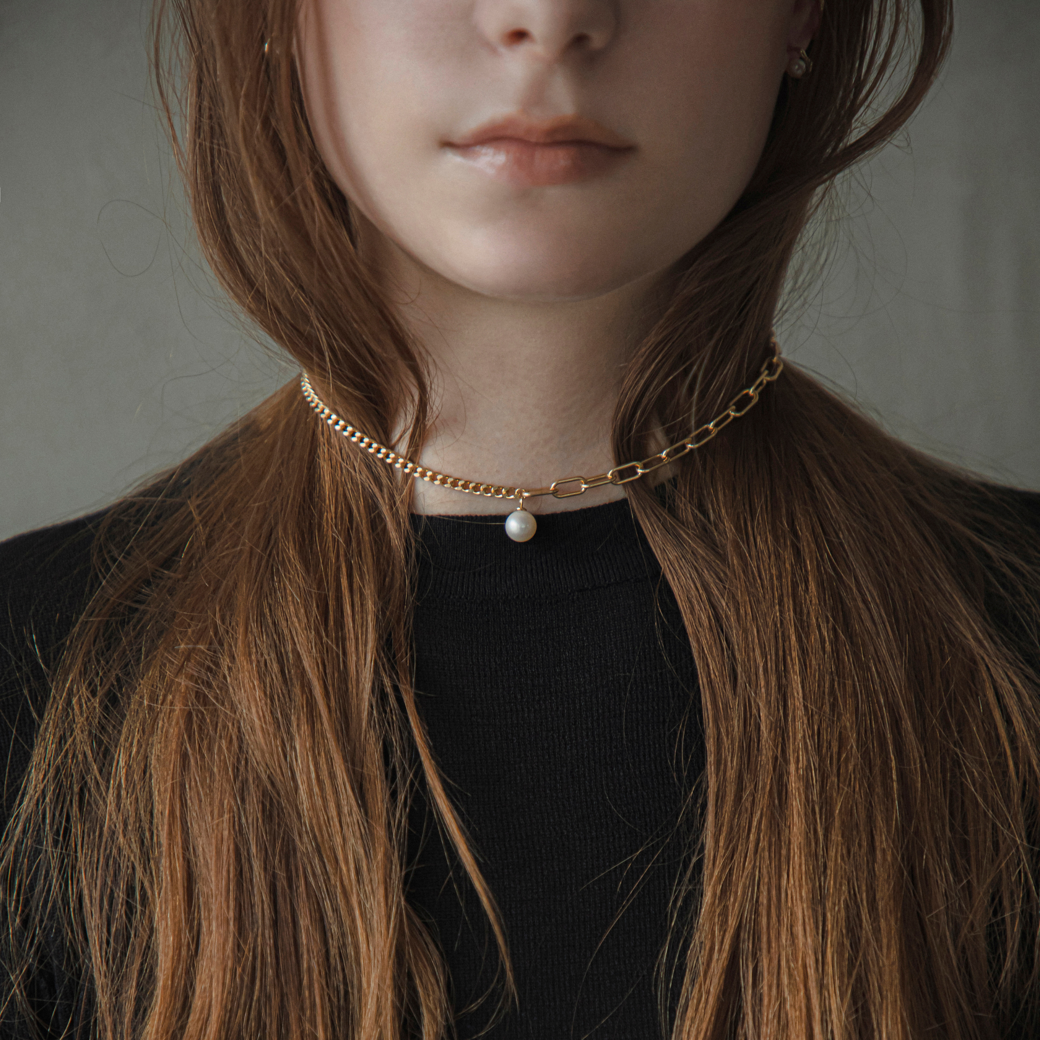 link】アシンメトリーチェーンチョーカーネックレス gold – h..Online link】アシンメトリーチェーンチョーカーネックレス gold – h..Online