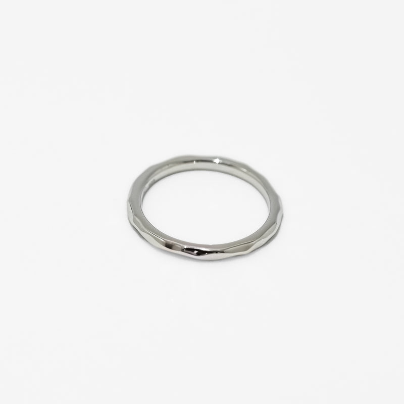 【dressing】レイヤードリング・ハンマード silver