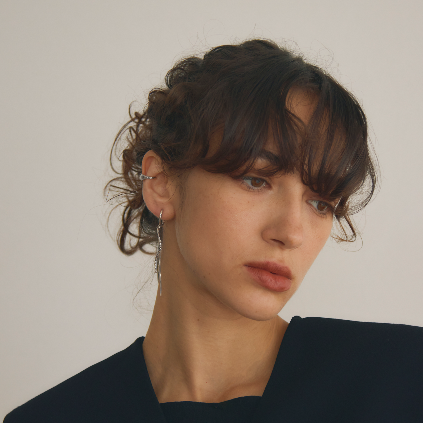 [herself] Urban Line Ear Cuff Silver