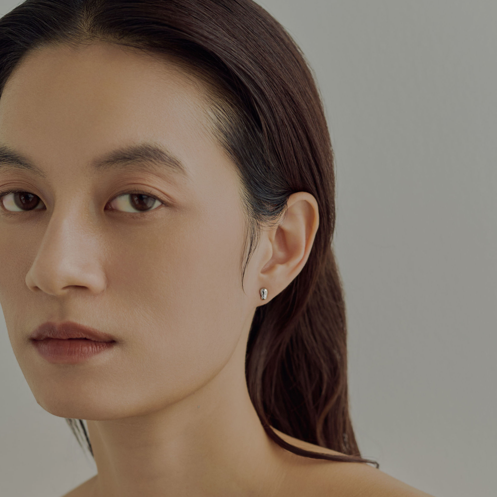 【hello】ドロップピアス silver