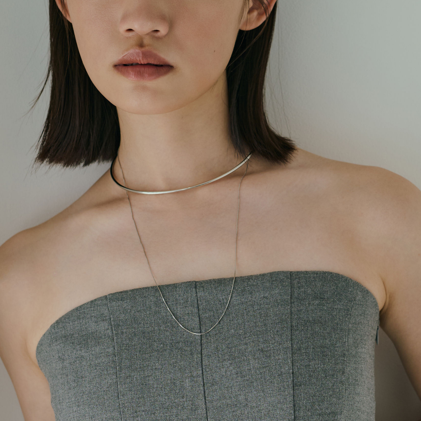 【anchor】チェーンネックカフ2.5mm silver