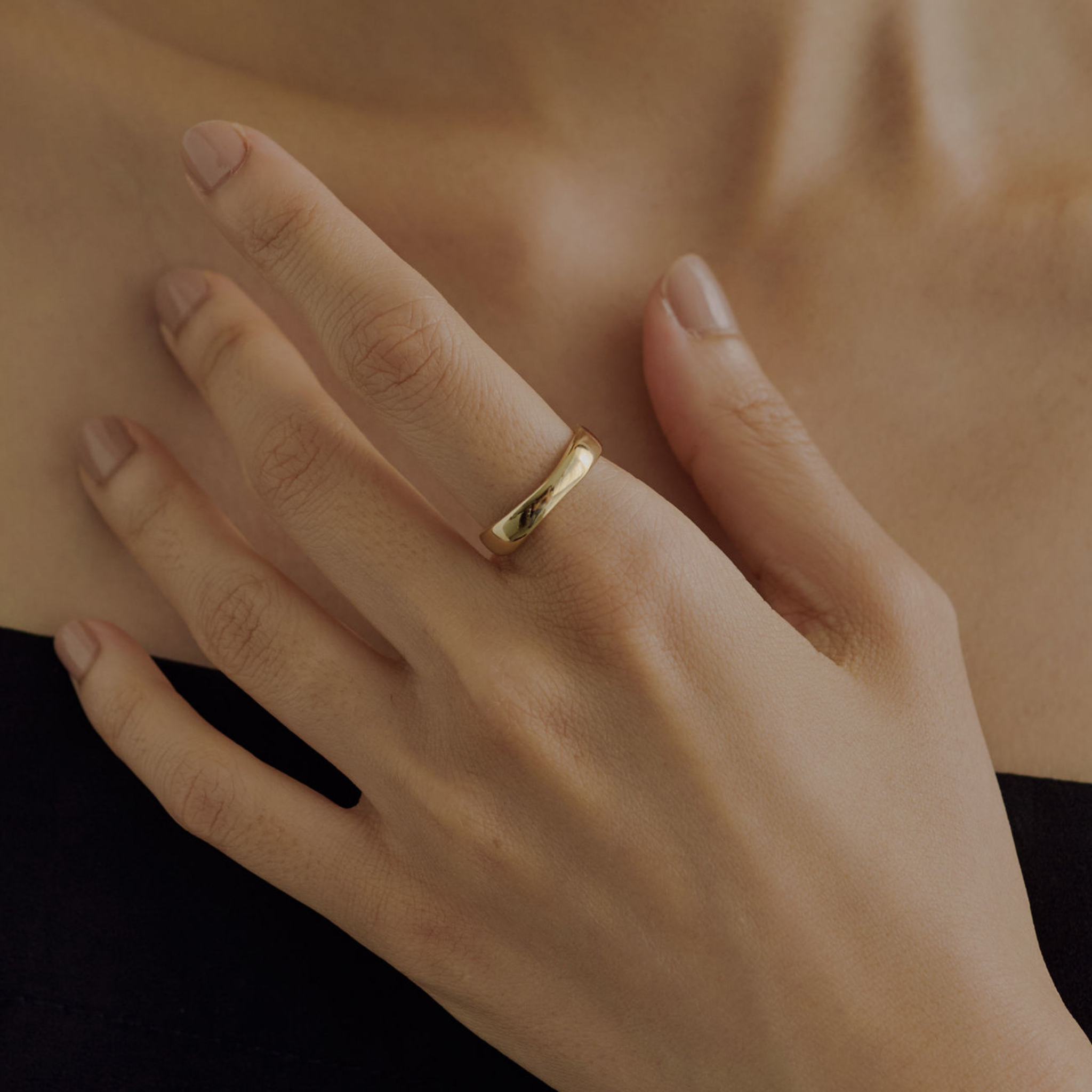 [holiday] Natural edge ring gold