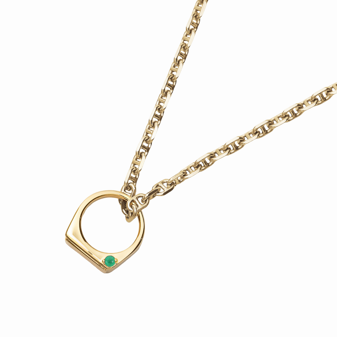 [Birthstone] [fav] Stone &amp; Pearl Ear Cuff Gold