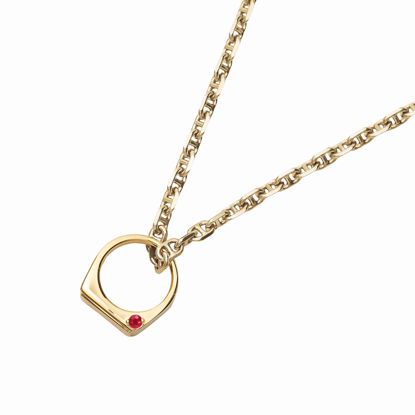 [Birthstone] [fav] Stone & Pearl Ear Cuff Gold