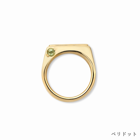 [Birthstone] [fav] Stone &amp; Pearl Ear Cuff Gold