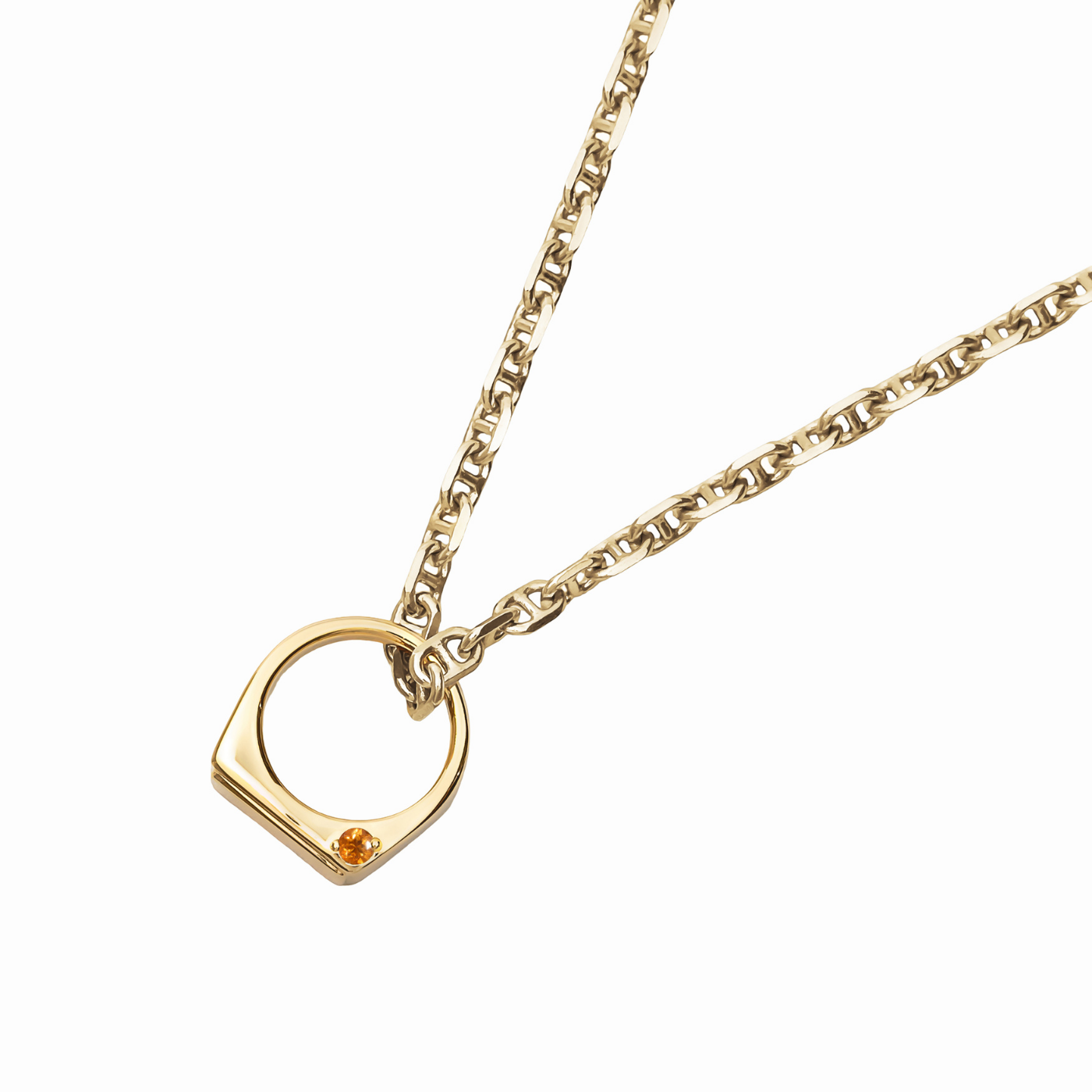 [Birthstone] [fav] Stone & Pearl Ear Cuff Gold