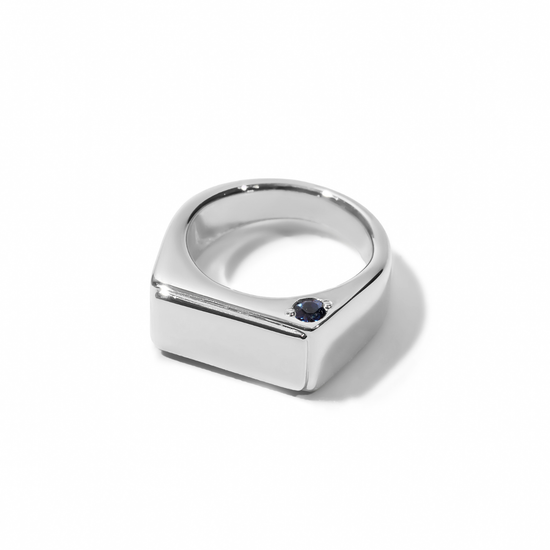 [誕生石]【baby ring】シグネットベビーリング silver (受注商品)