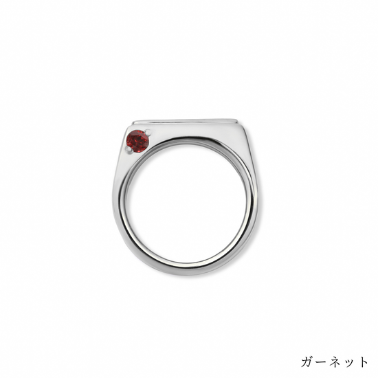 [誕生石]【baby ring】シグネットベビーリング silver (受注商品)