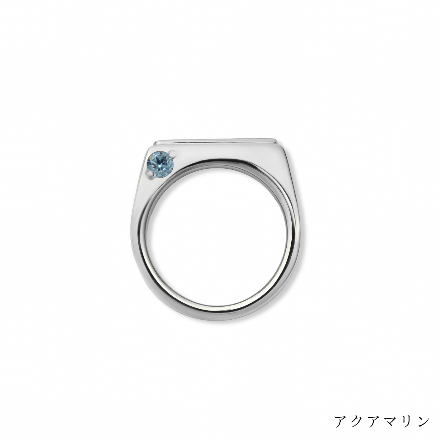 [誕生石]【baby ring】シグネットベビーリング silver (受注商品)