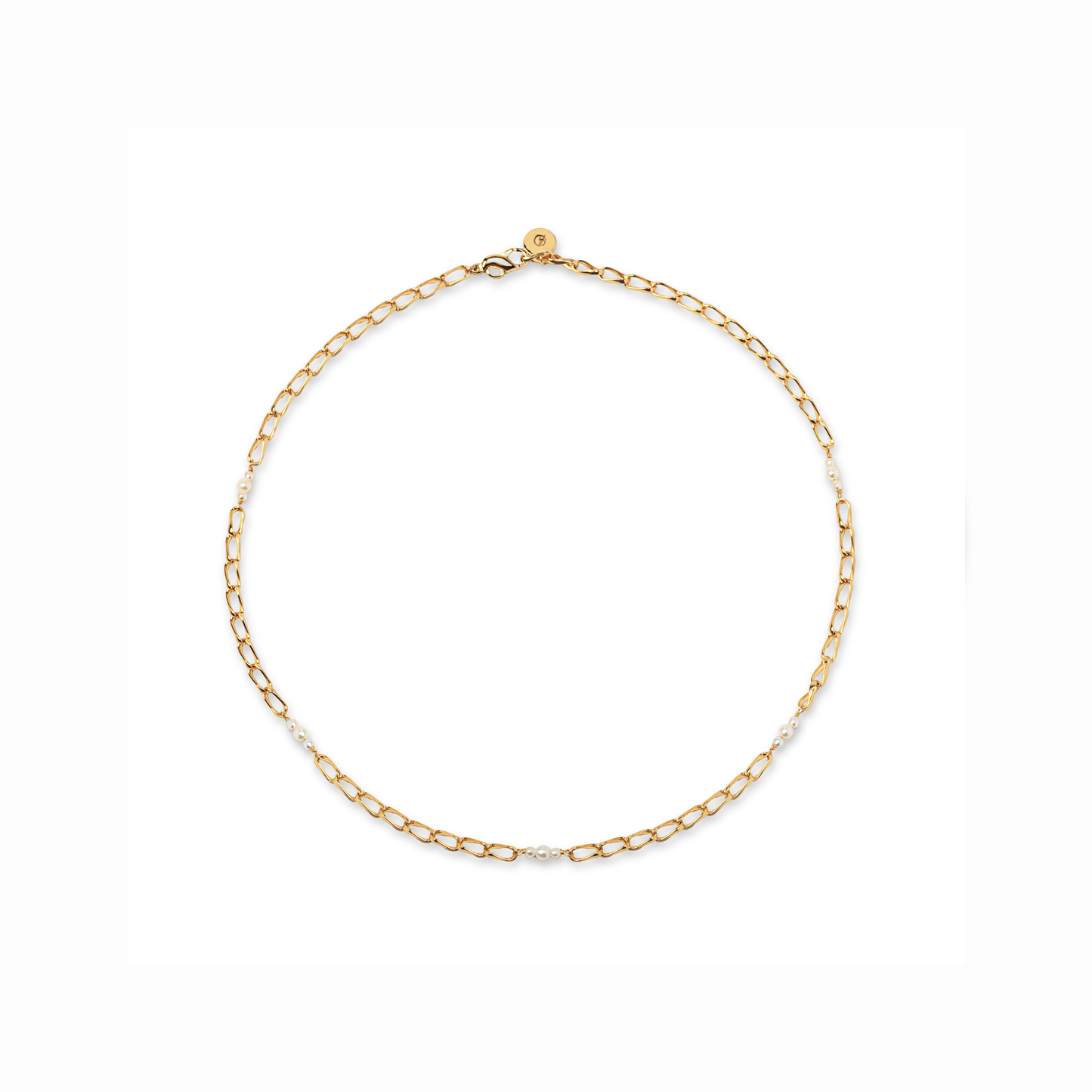 【anchor】ステーションパールチョーカー gold