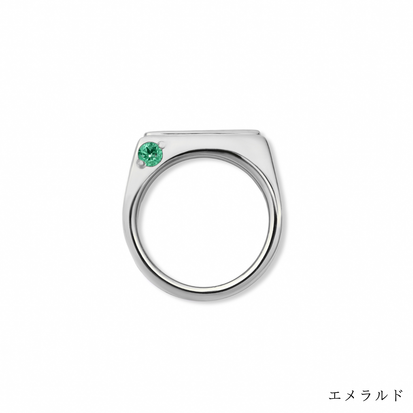 [誕生石]【baby ring】シグネットベビーリング silver (受注商品)