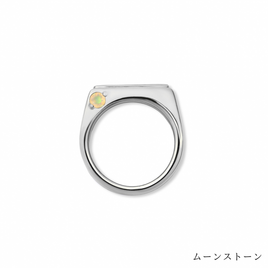 [誕生石]【baby ring】シグネットベビーリング silver (受注商品)