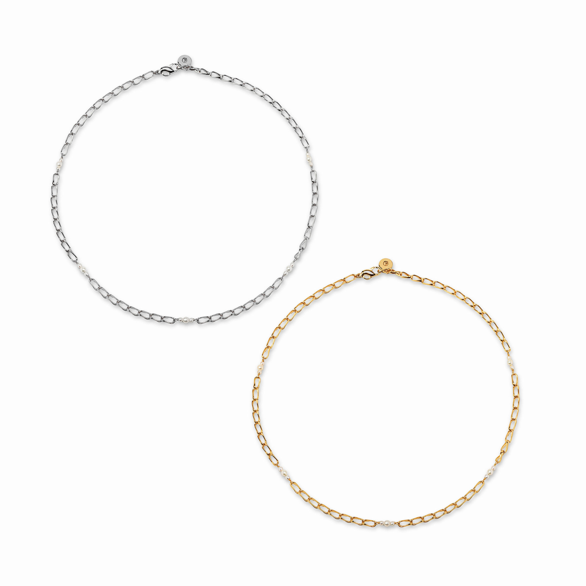 【anchor】ステーションパールチョーカー gold