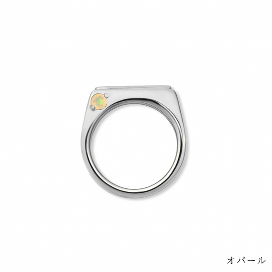 [誕生石]【baby ring】シグネットベビーリング silver (受注商品)