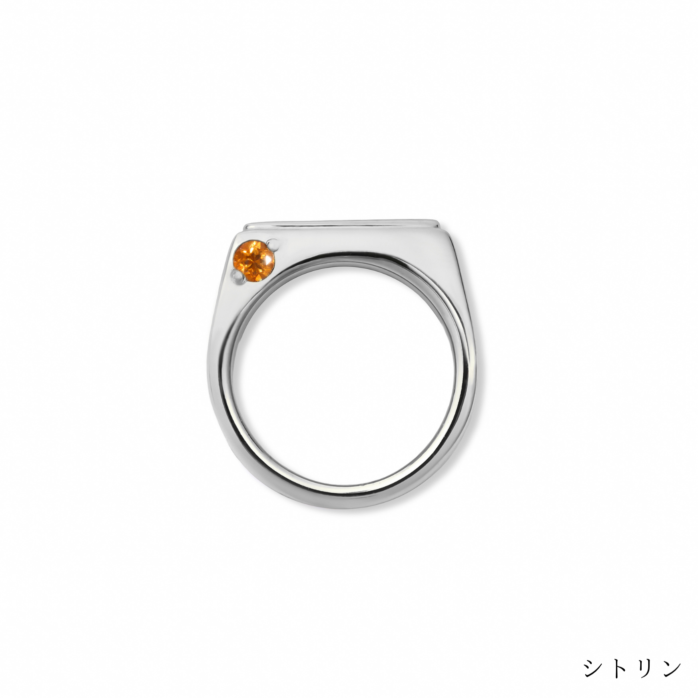 [誕生石]【baby ring】シグネットベビーリング silver (受注商品)