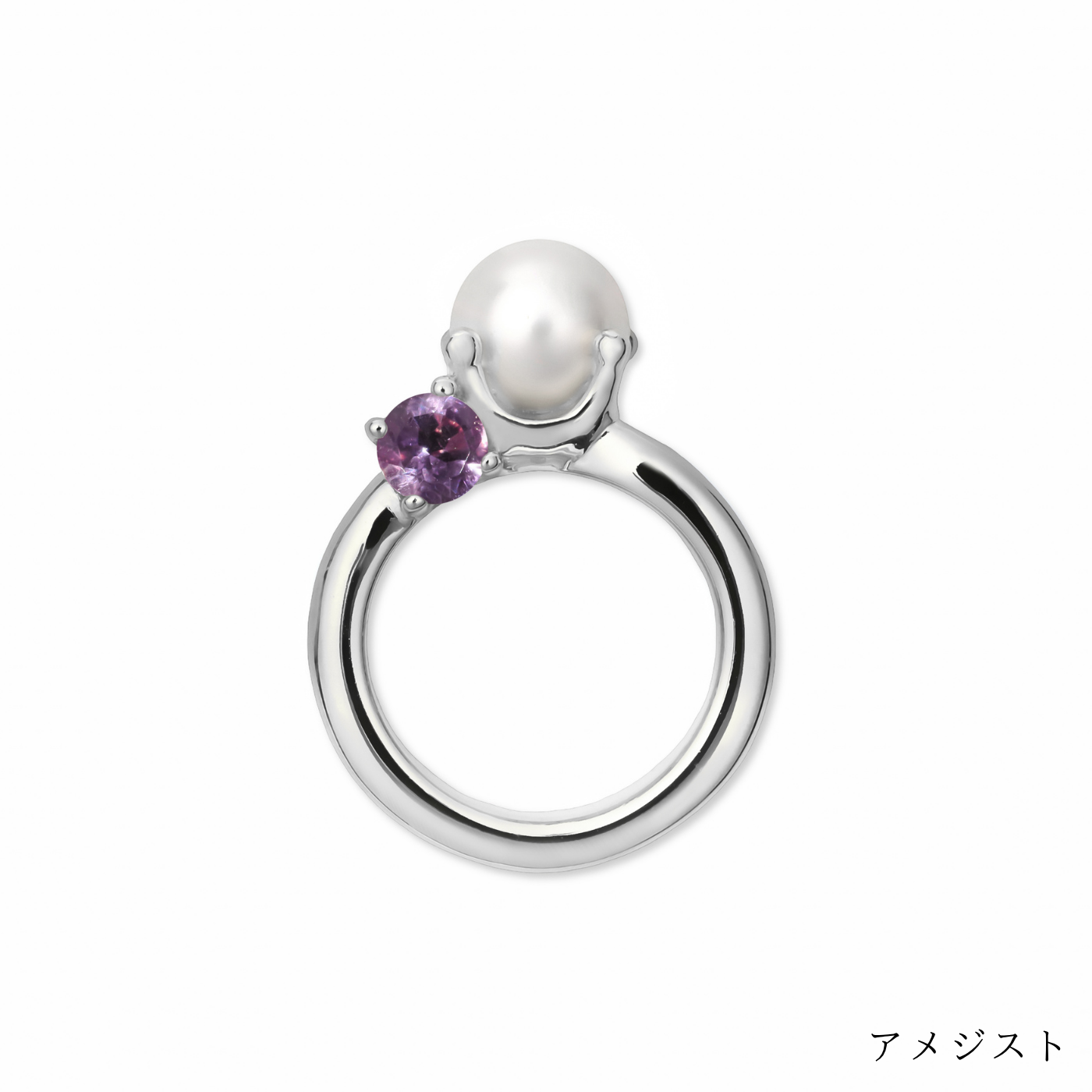 [誕生石]【baby Ring】パールベビーリング silver (受注商品)