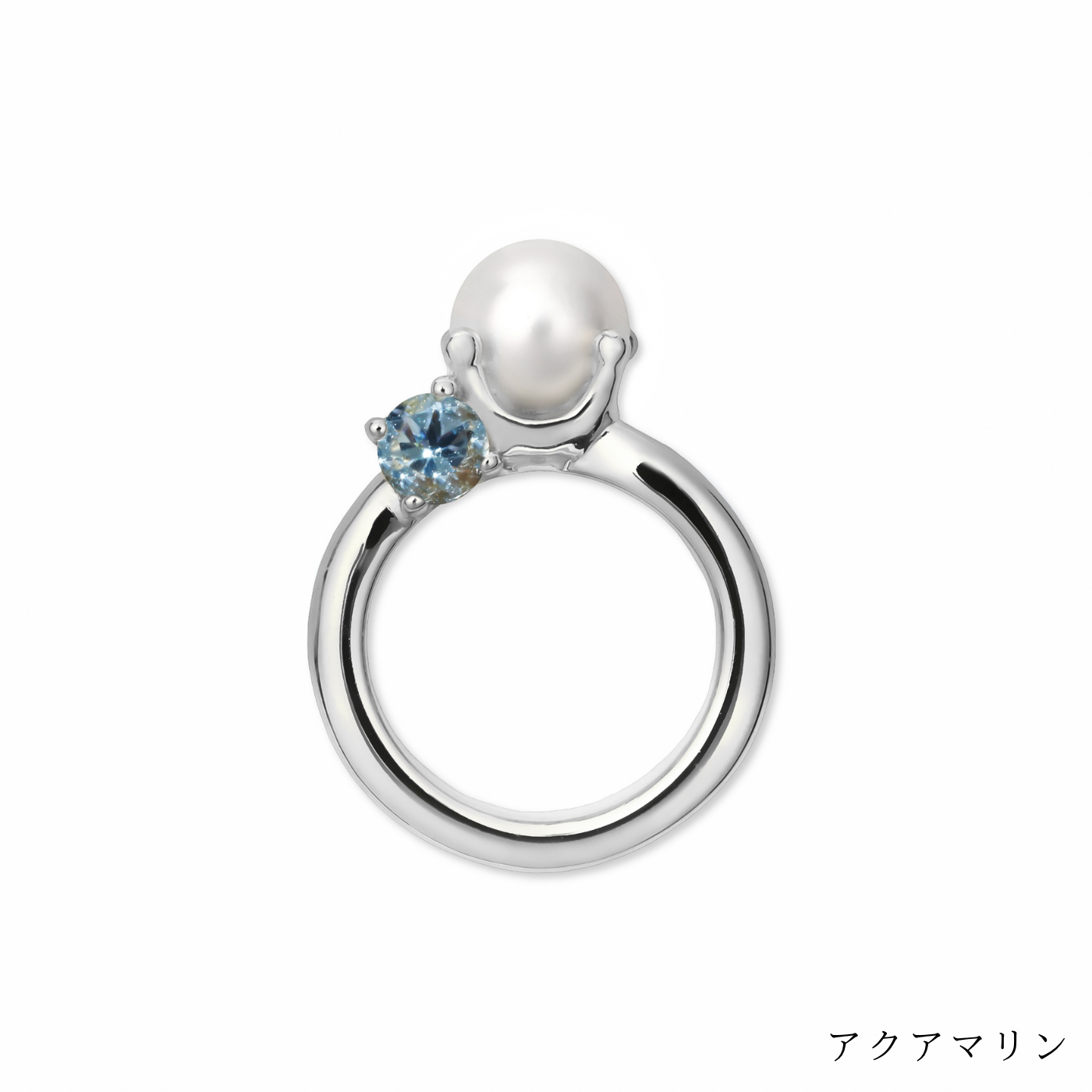[誕生石]【baby Ring】パールベビーリング silver (受注商品)