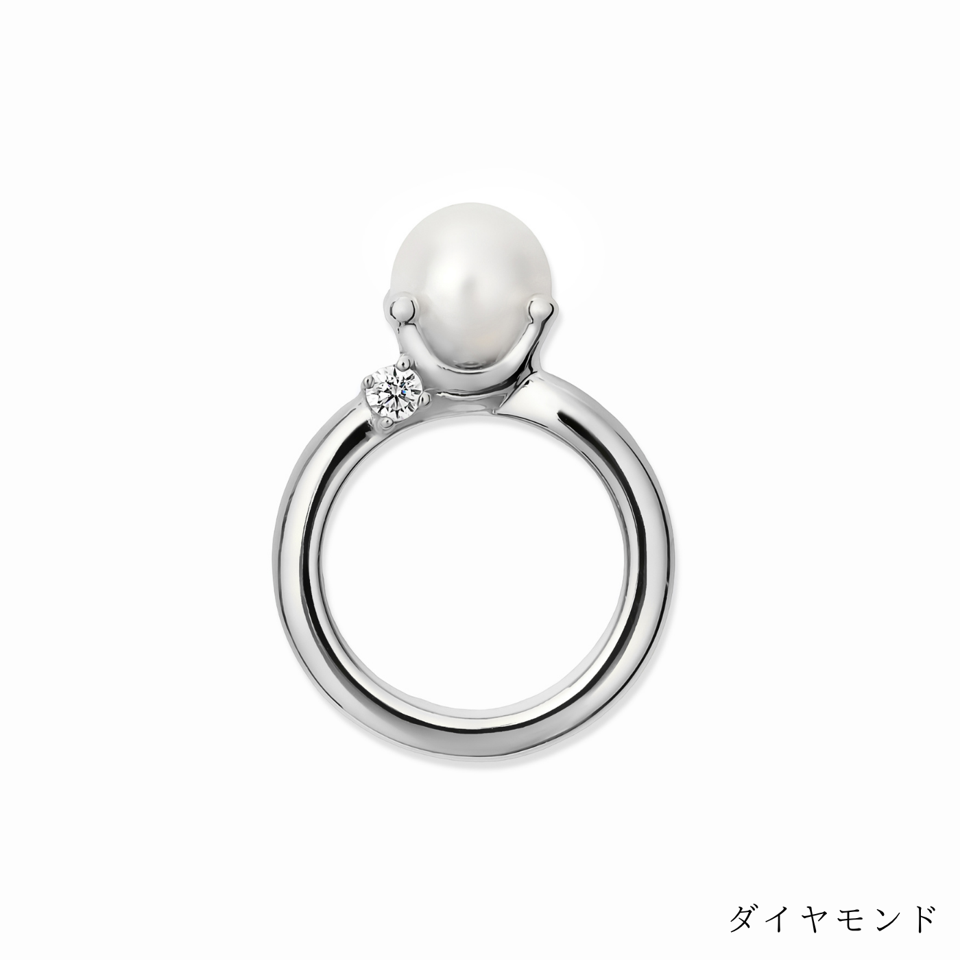 [誕生石]【baby Ring】パールベビーリング silver (受注商品)