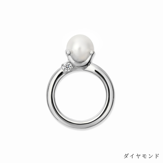 [誕生石]【baby Ring】パールベビーリング silver (受注商品)
