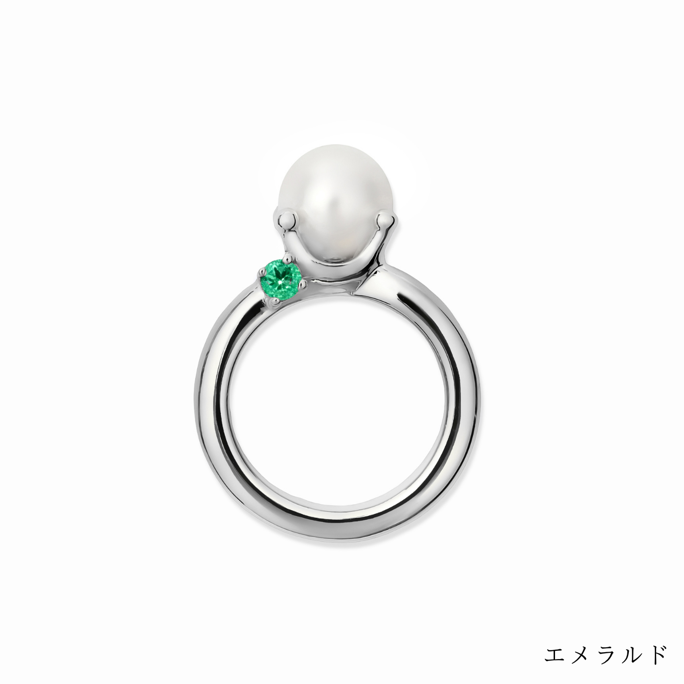 [誕生石]【baby Ring】パールベビーリング silver (受注商品)