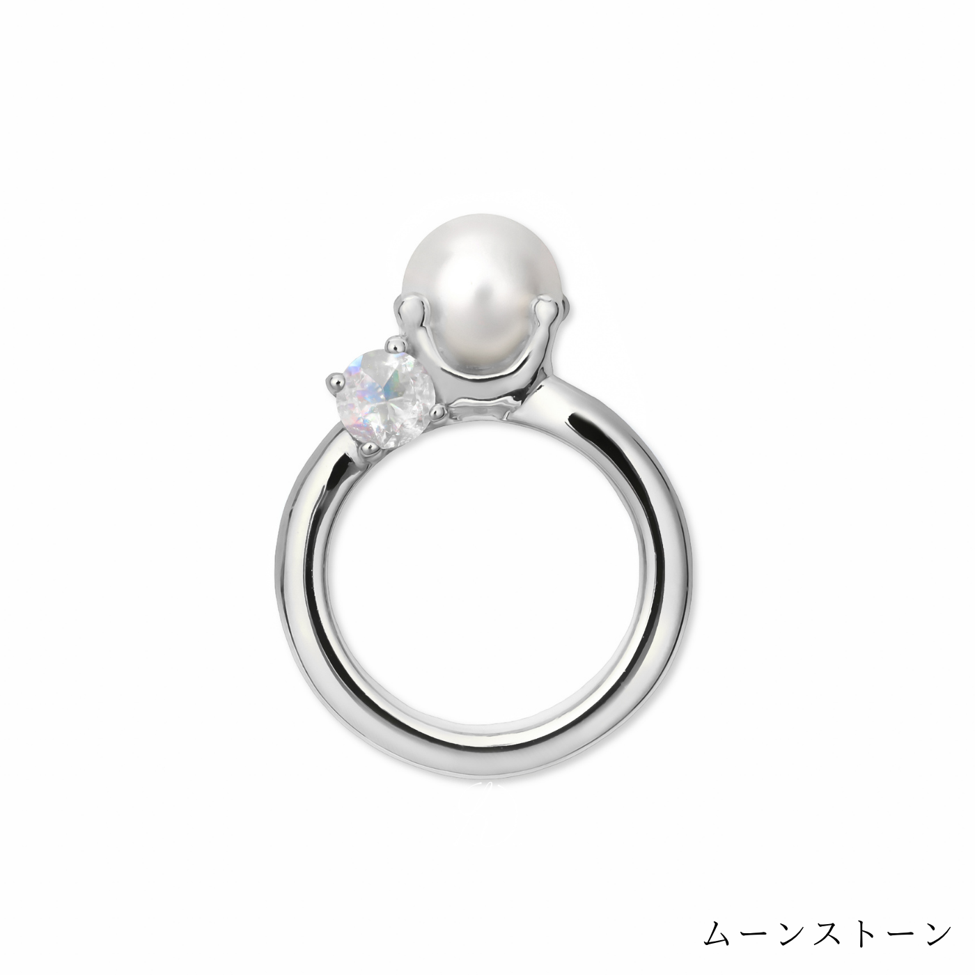 [誕生石]【baby Ring】パールベビーリング silver (受注商品)