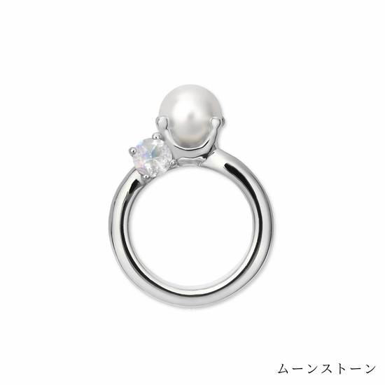[誕生石]【baby Ring】パールベビーリング silver (受注商品)