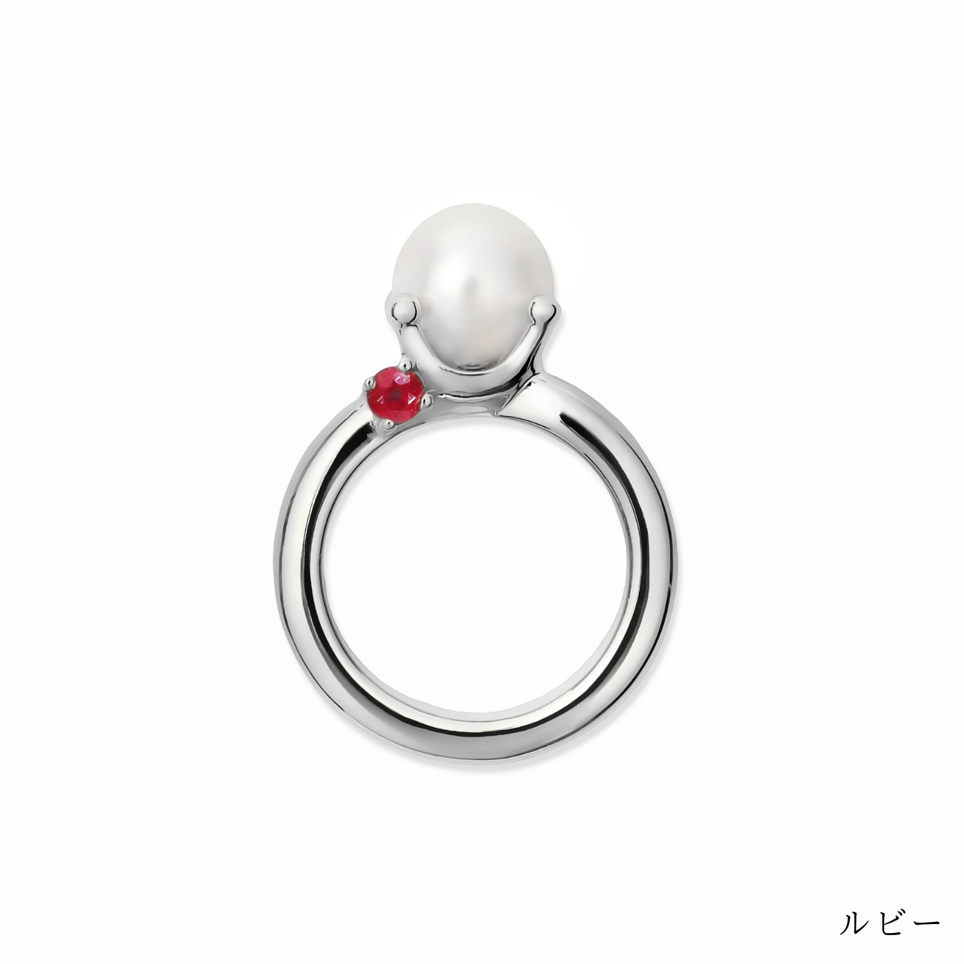 [誕生石]【baby Ring】パールベビーリング silver (受注商品)