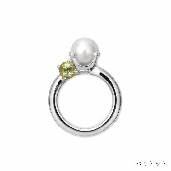 [誕生石]【baby Ring】パールベビーリング silver (受注商品)