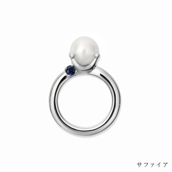 [誕生石]【baby Ring】パールベビーリング silver (受注商品)