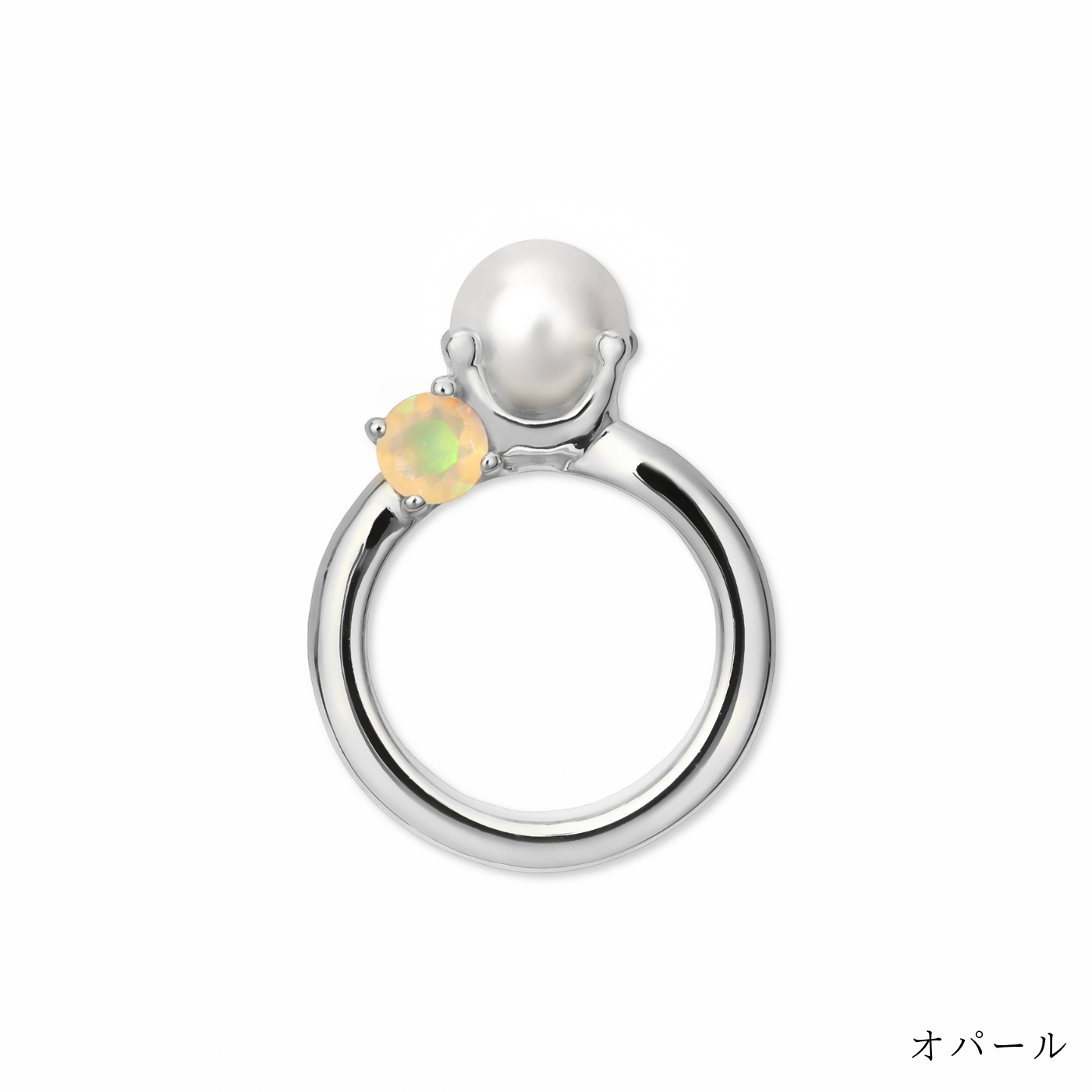 [誕生石]【baby Ring】パールベビーリング silver (受注商品)