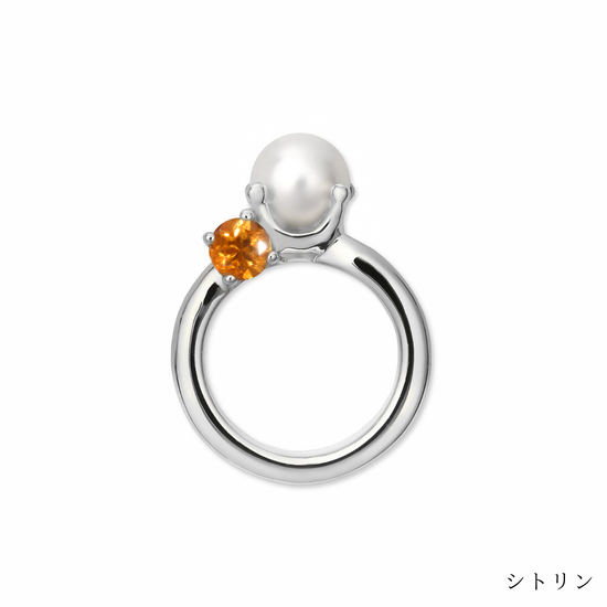[誕生石]【baby Ring】パールベビーリング silver (受注商品)
