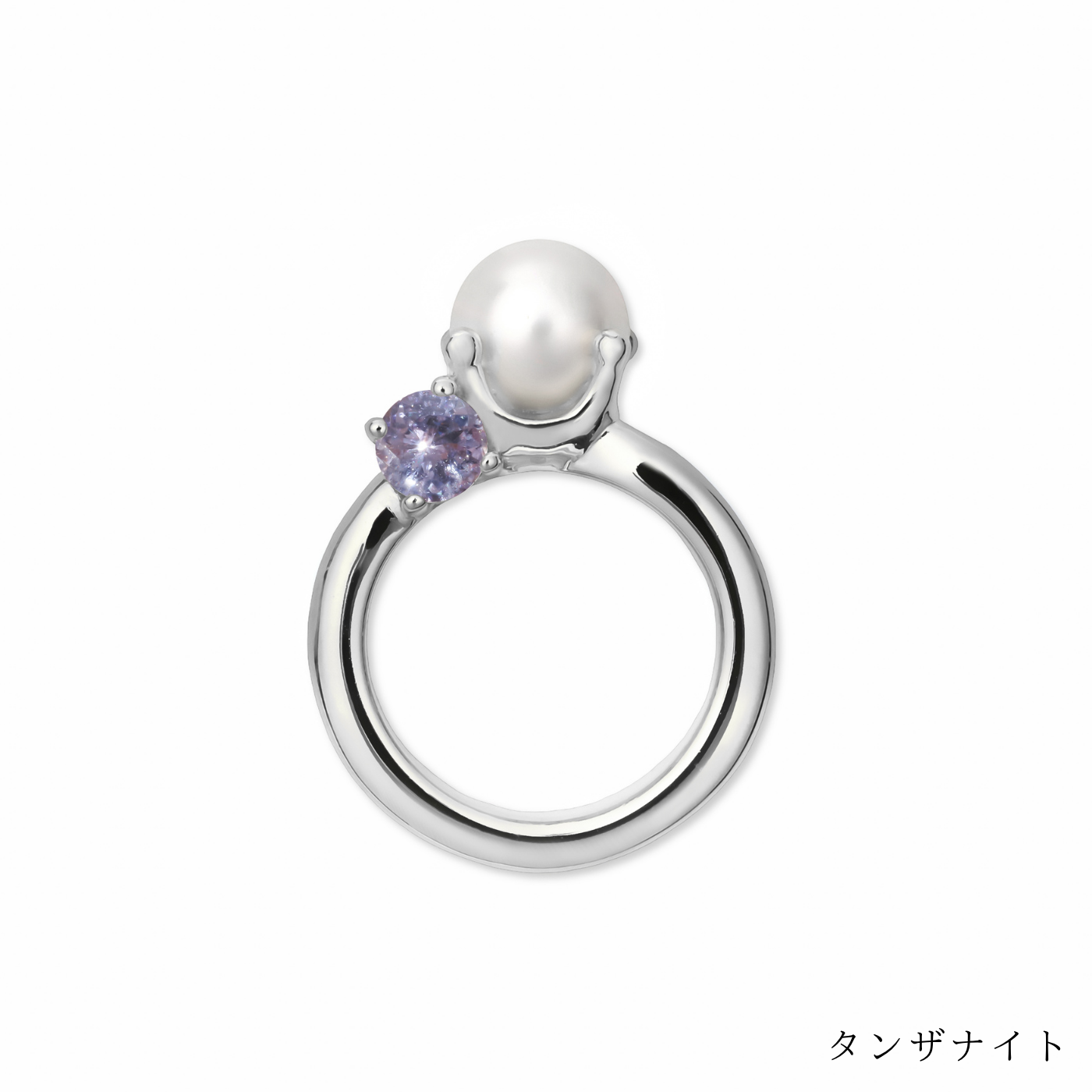 [誕生石]【baby Ring】パールベビーリング silver (受注商品)